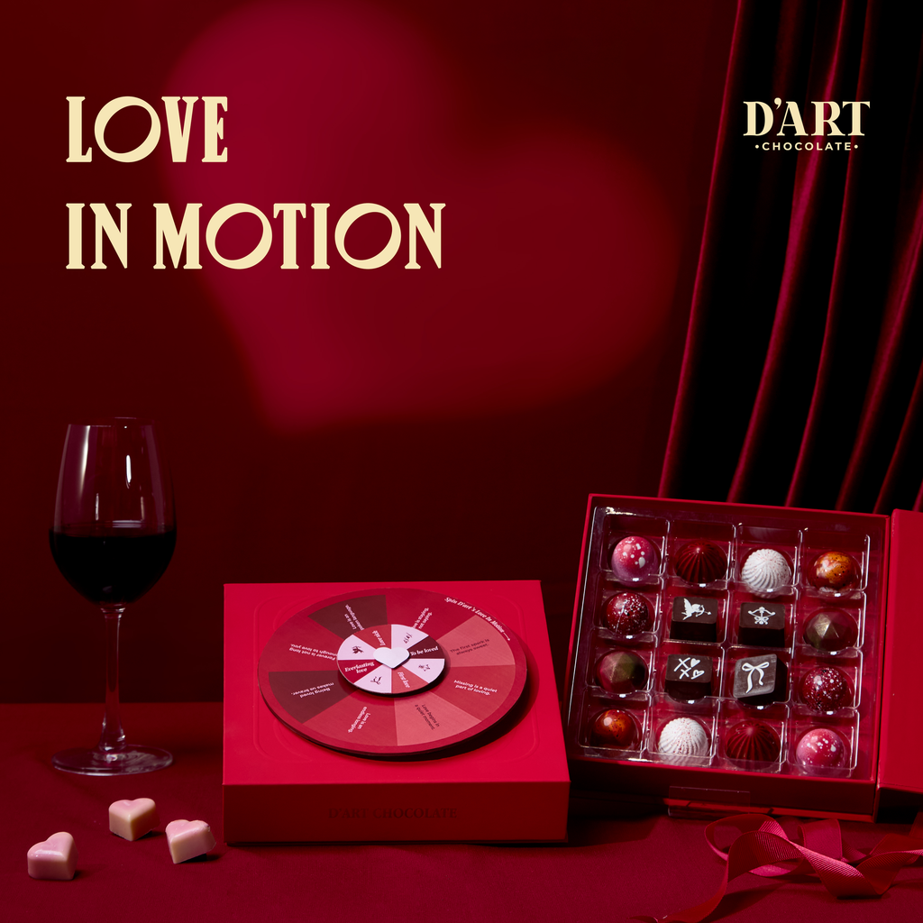 Hộp Socola Tươi 16 Viên Love in Motion - Socola Quà Tặng 8/3 Cao Cấp