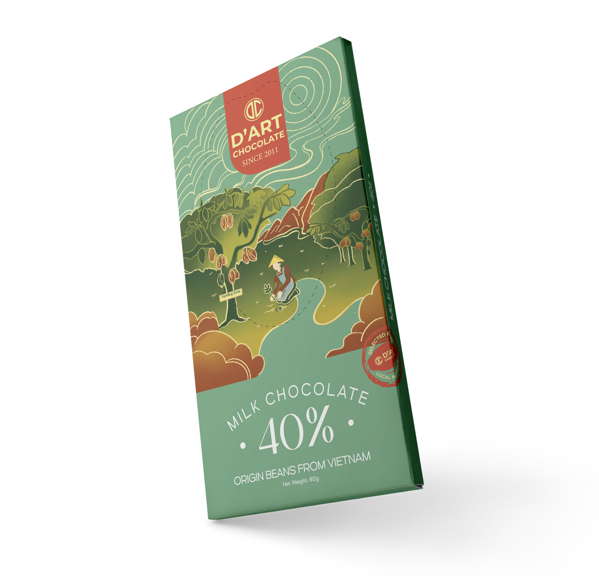 Thanh Socola Sữa 40%