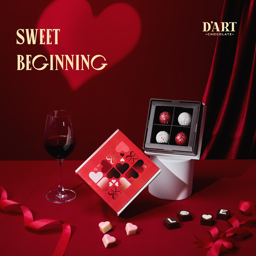 Love in Motion - Hộp Socola Tươi 4 Viên - Socola Quà Tặng