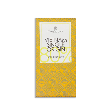 Thanh Socola Việt Nam Single Origin 80% - Dark Chocolate